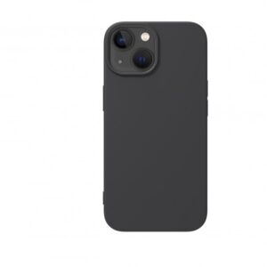 Premium szilikon tok, iPhone 15, Fekete