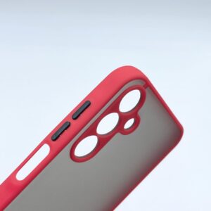 Samsung A15 4G/5G műanyag tok, Piros-fekete