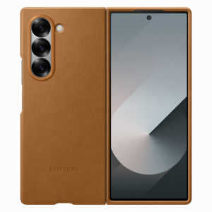 Samsung Fold 6 bőr tok, Barna