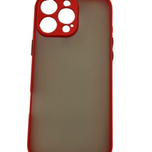 iPhone 16 Pro Max műanyag tok, piros-fekete