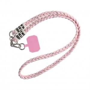 Fonott szövet nyakbaakasztó tel. tokhoz, Pink
