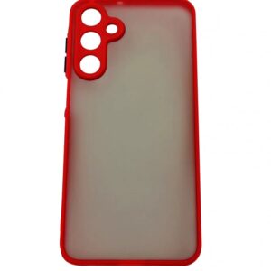 Samsung S24 FE műanyag tok, Piros-fekete