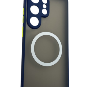 Samsung S25 Ultra mágneses műanyag tok, kék,zöld