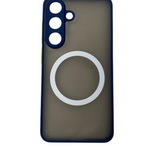 Samsung S25 Plus mágneses műanyag tok, kék,zöld