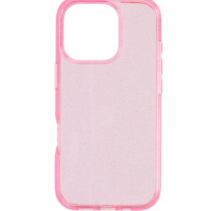 Iphone 16 Pro csillámos szilikon hátlap, Pink