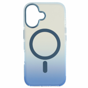 Iphone 16 mágneses tok, Kék-Átlátszó