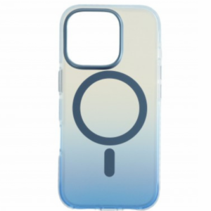 Iphone 16 Pro mágneses tok, Kék-Átlátszó