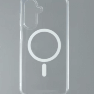 Samsung A56 mágneses szilikon tok, Átlátszó