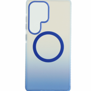 Samsung S25 Ultra mágneses tok, Kék-Átlátszó