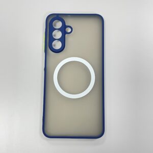 Samsung A26 mágneses műanyag tok, kék-zöld