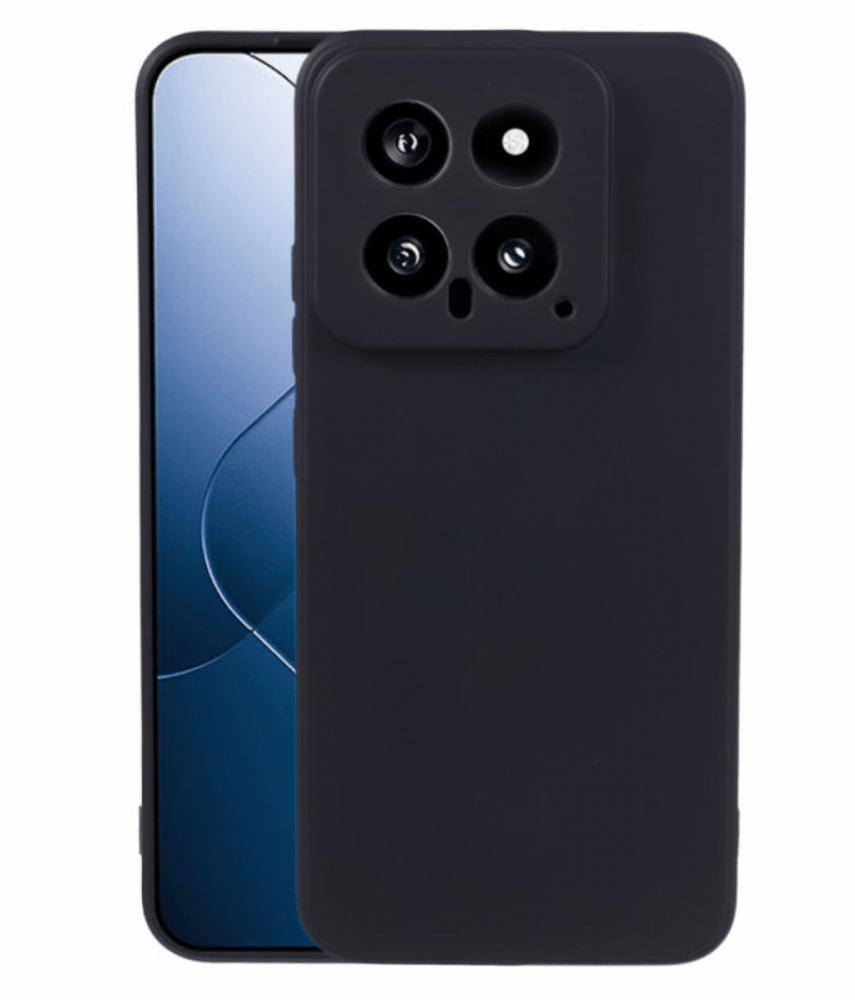 Xiaomi 14 prémium szilikon tok,Fekete - Image 2