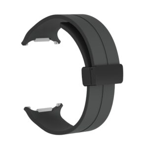 Galaxy Watch Ultra lyukacsos mágneses szil. óraszíj,24mm,S.szürk