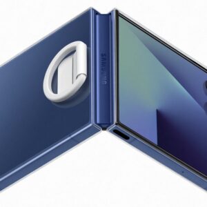 Samsung Flip 7 gyűrűs Clear slim tok, átlátszó