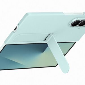 Samsung Fold 7 Álló tok szíjjal, világos kék