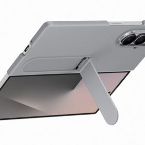 Samsung Fold 7 Álló tok szíjjal, szürke