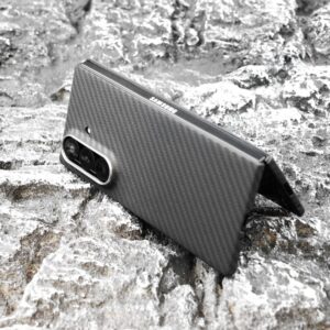 Mágneses aramid karbon tok, Samsung Z Fold 7, Fekete