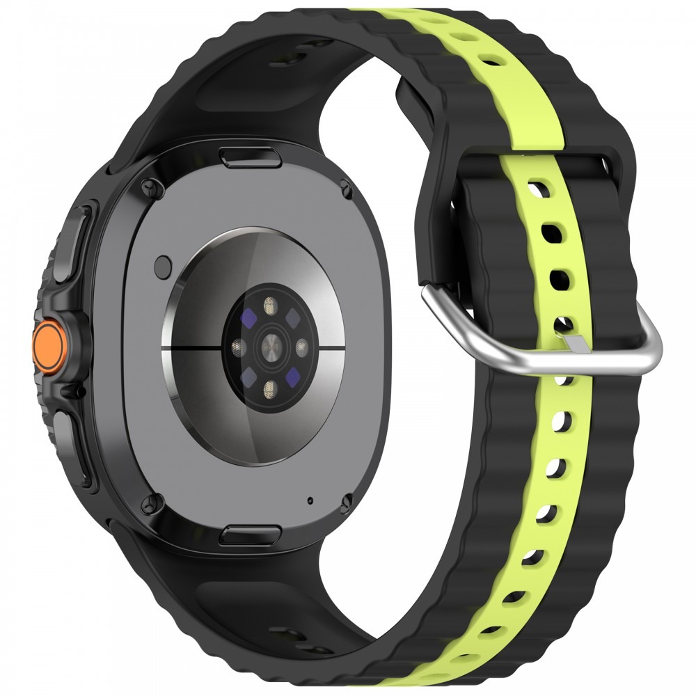 Samsung Galaxy Watch 8/Classic óraszíj sárga csíkokkal,22mm - Image 2