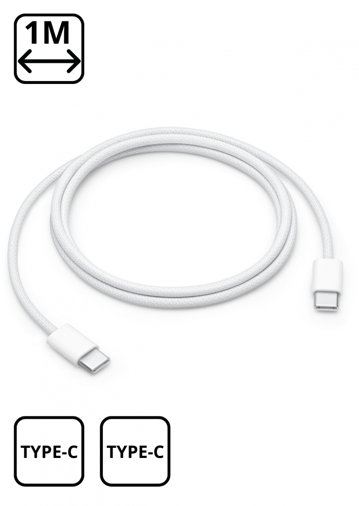 Apple 60W-os Type-C töltőkábel (1m)