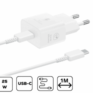 Samsung hálózati adapter kábellel, 25W