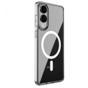 Samsung S25 Edge mágneses design tok, Átlátszó