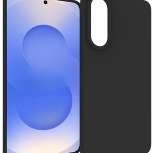 Premium szilikon tok, Samsung S25 Edge, Fekete