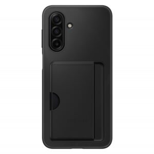 Samsung A17 kártyatartós hátlap, Fekete