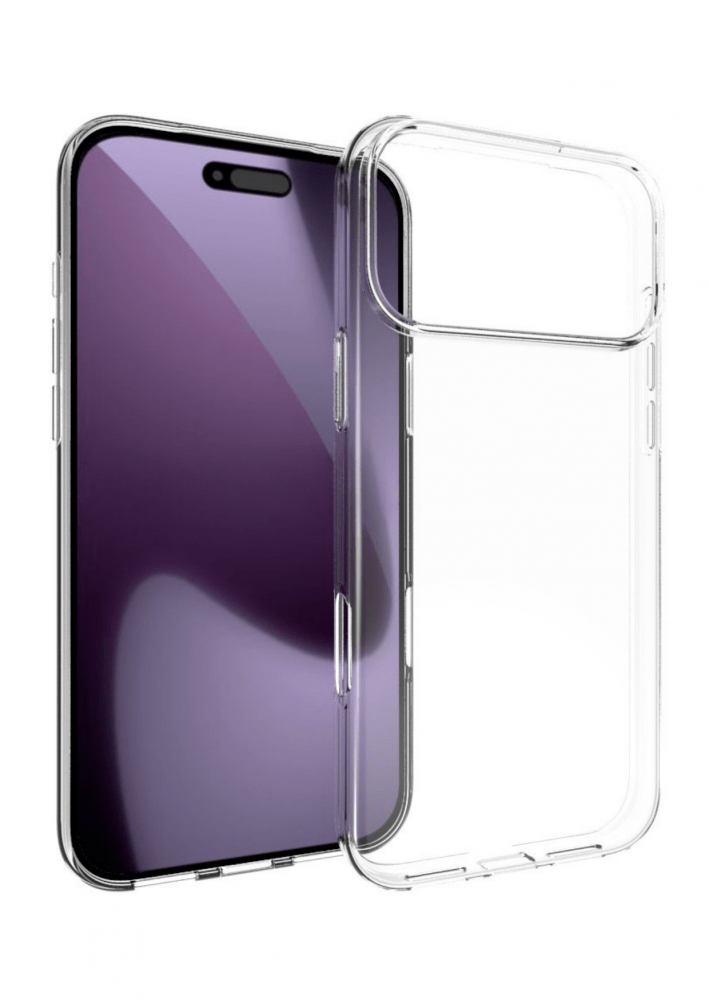 iPhone 17 Pro Max vékony TPU szilikon hátlap,Átlátszó