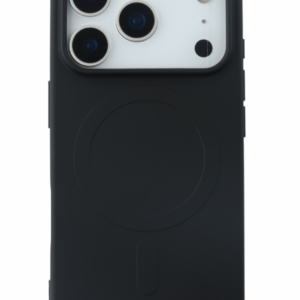 iPhone 17 Pro mágneses szilikon tok, Fekete