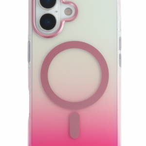 iPhone 17 mágneses tok, Pink-átlátszó