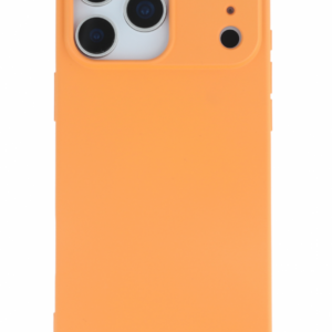 Premium szilikon tok, iPhone 17 Pro, Narancs