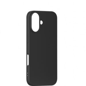 Premium szilikon tok, iPhone 17 Pro Max, Fekete