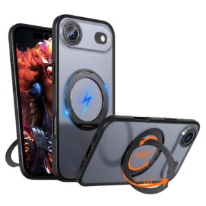 iPhone  Air mágneses 360° forgatható tok, Fekete