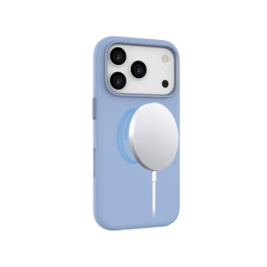 iPhone 17 Pro mágneses szilikon tok, Kék