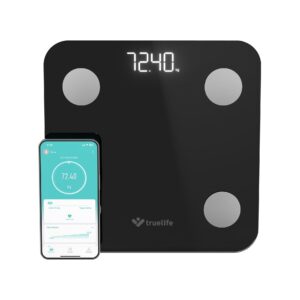 TrueLife FitScale W1 BT Black Okosmérleg Fekete
