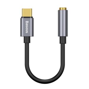 Baseus L54 USB Type-C – 3,5 mm jack audió kábel, szürke