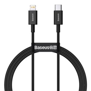 Baseus Superior USB Type-C – iPhone, 20W gyorstöltős adatkábel, 1m, fekete