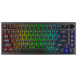 AVAX GM02 PRO 75% Gasket RGB tri-mode mechanikus billentyűzet Gateron sárga switch, magyar kiosztás