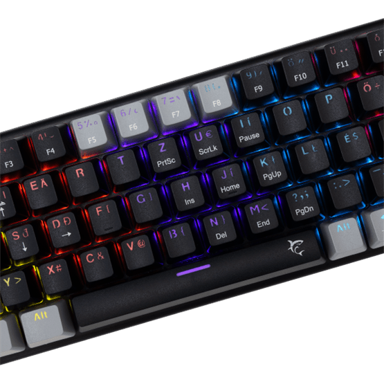 White Shark GK-002123V2-B-G/BL-HU WAKIZASHI-2 vezetékes mechanikus gamer billentyűzet - fekete/szürke - HU /kék/ - Image 3