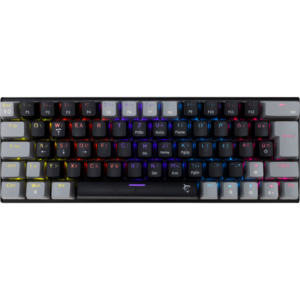 White Shark GK-002123V2-B-G/BL-HU WAKIZASHI-2 vezetékes mechanikus gamer billentyűzet - fekete/szürke - HU /kék/