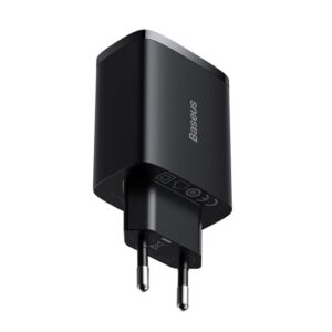 Baseus Compact hálózati töltő 17W, 3×USB Type-A, fekete