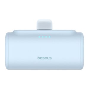 Baseus Compact gyorstöltő powerbank 5000 mAh, 20W iPhone csatlakozóval, kék