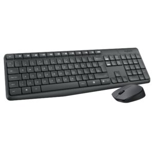 Logitech MK235 Wireless Combo billentyűzet + egér Black HU