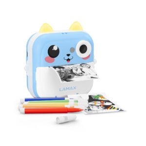 LAMAX InstaKid2 Plus Blue Hőpapíros gyerek fényképező Kék