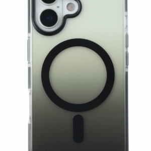 iPhone 17 mágneses tok, Fekete-átlátszó