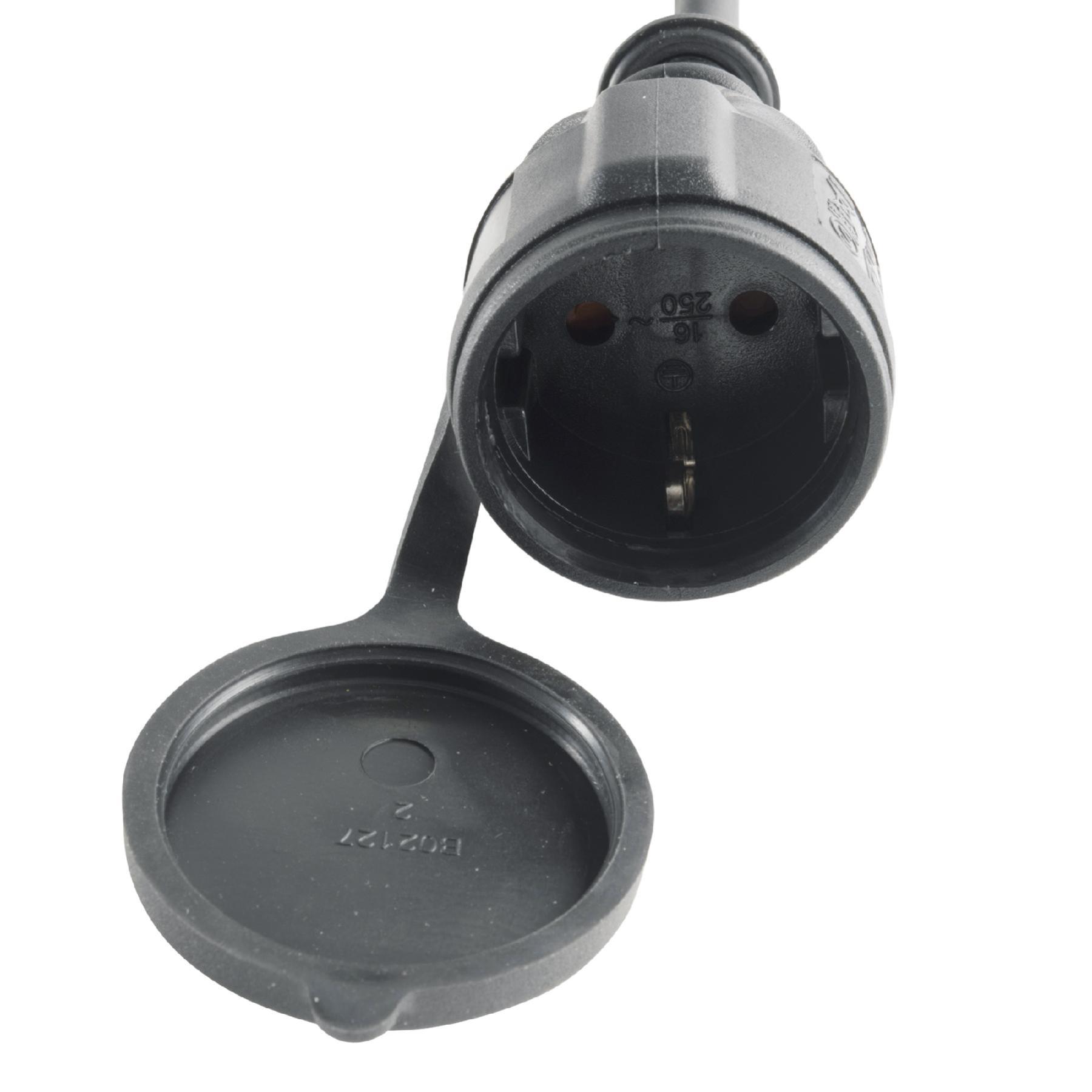 Home NV 7-10/GY hosszabbító, 10 m, H07RN-F 3G1,5 mm2 kábel, IP44 védelem, zárófedél az aljzaton, gumírozott kábel, 250V~/16A/3500W - Image 2