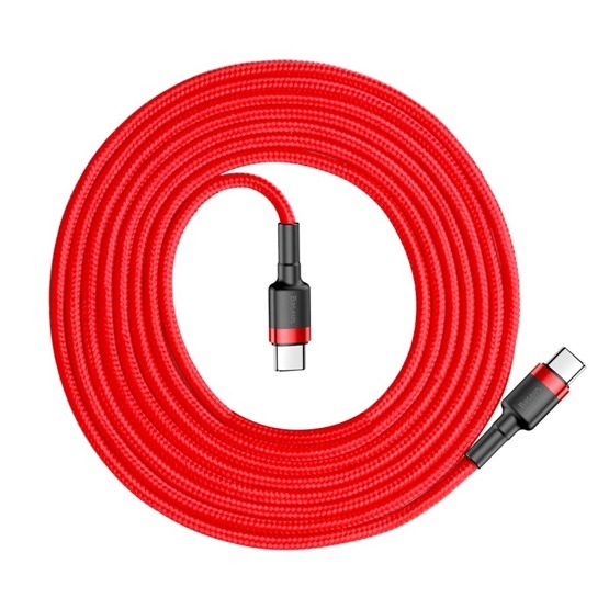 Baseus Cafule USB Type-C, 60W gyorstöltő adatkábel, 2m, piros - Image 3