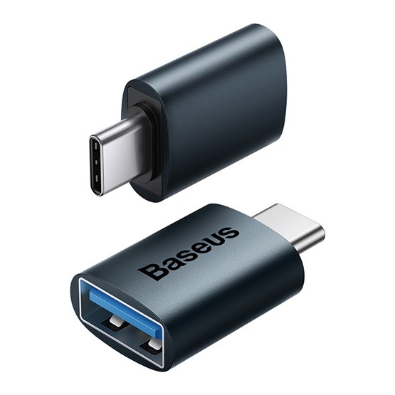 Baseus Ingenuity Mini USB Type-C – USB Type-A OTG adapter, kék - Image 3
