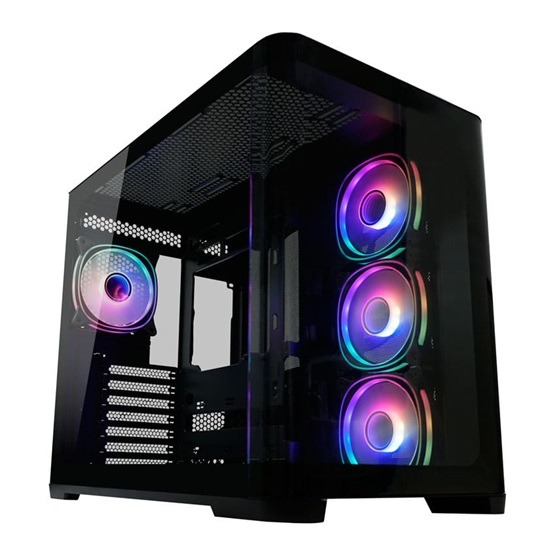 LC Power - LC-8001B-ON hangszigetelt ATX ház