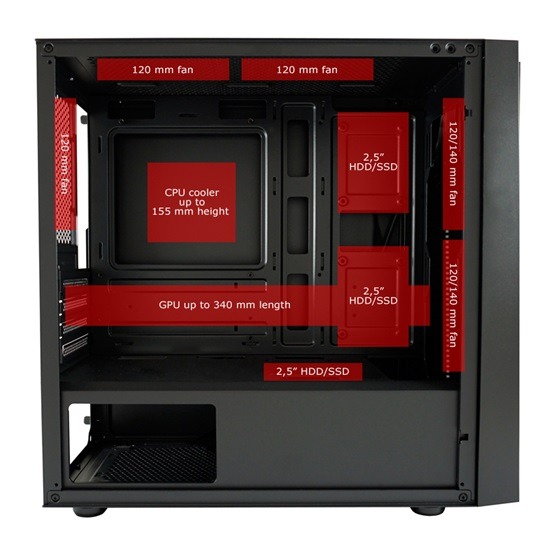 LC Power mATX - 2016MB - Image 3