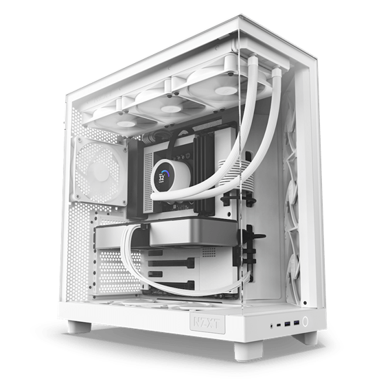NZXT Midi - H6 Flow - Matt fehér - CC-H61FW-01